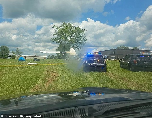 The Tennessee Highway Patrol said that there was between 16 to 20 people on board the aircraft when it crashed in Tullahoma on Sunday afternoon