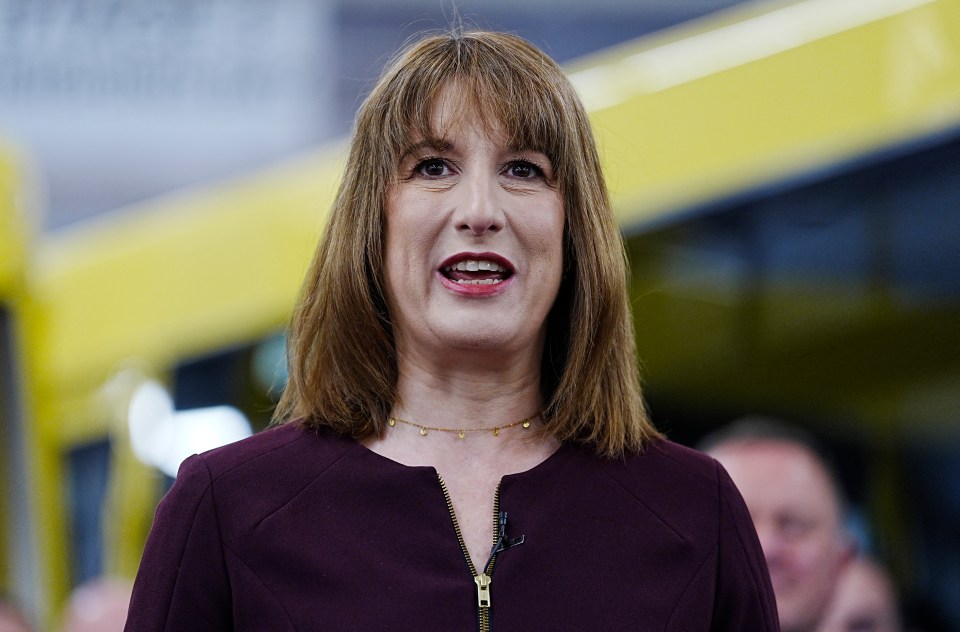 Rachel Reeves, Britain's Chancellor of the Exchequer, speaking.