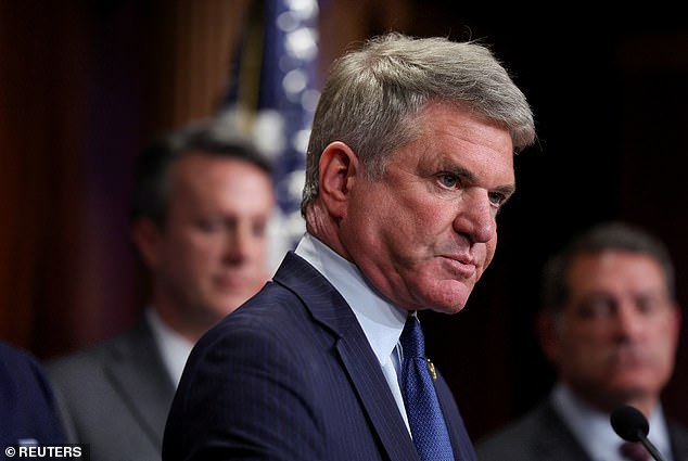 House Foreign Affairs Committee Chair Emeritus, Michael McCaul (R-Texas) on Capitol Hill in Washington, U.S., April 16, 2024