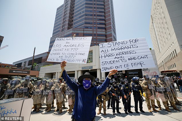 The city has faced days of protests defending migrants