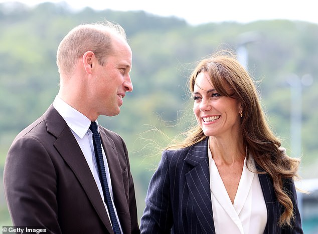 Prince William and Kate are pictured on a visit to Fitzalan High School to celebrate the beginning of Black History Month in October 2023