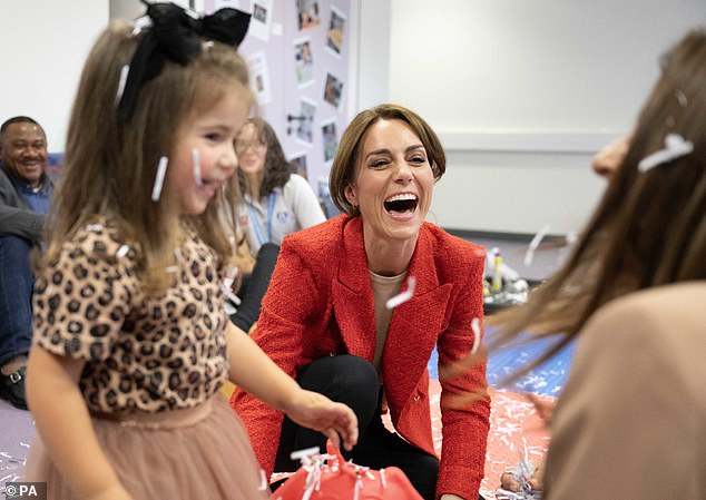 The Princess of Wales is pictured at the Orchards Centre in Kent, to highlight the importance of supporting children with special educational needs and disabilities and their families