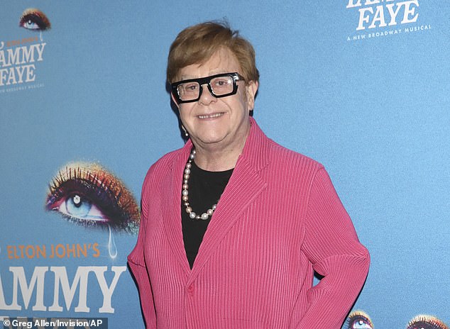 Sir Elton John (pictured) last week described the situation as an 'existential issue'. He has also branded the Technology Secretary 'a moron'