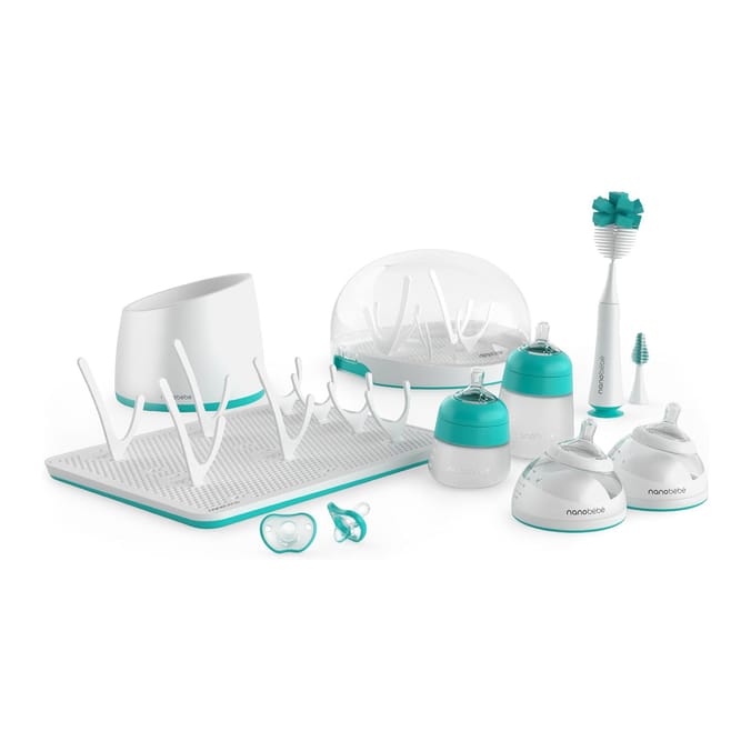Baby bottle drying rack and accessories.