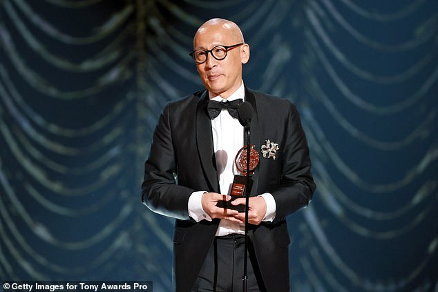 Francis Jue, 61, won the Best Featured Actor in a Play for his performance in Yellow Face