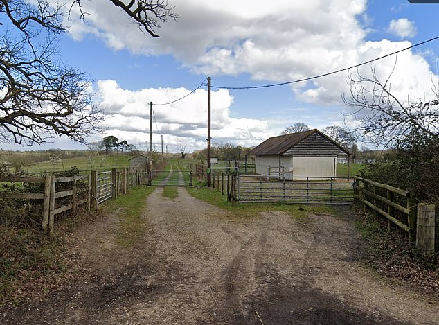 HAMPSHIRE: Pictured is what the plot used to look like before the travellers started to develop it without permission