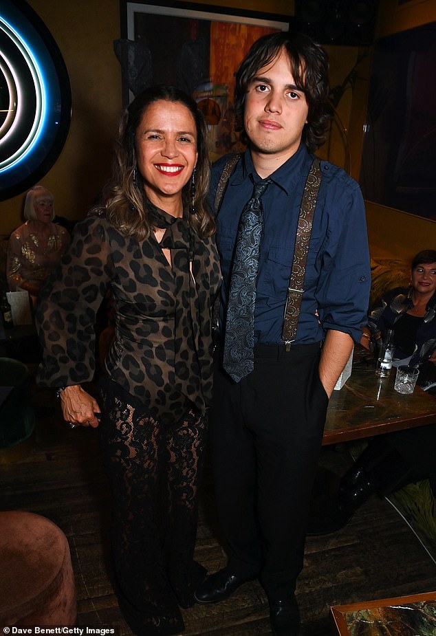 Lisa Moorish also shares Astile with rocker Pete Doherty: Mum and son pictured last year