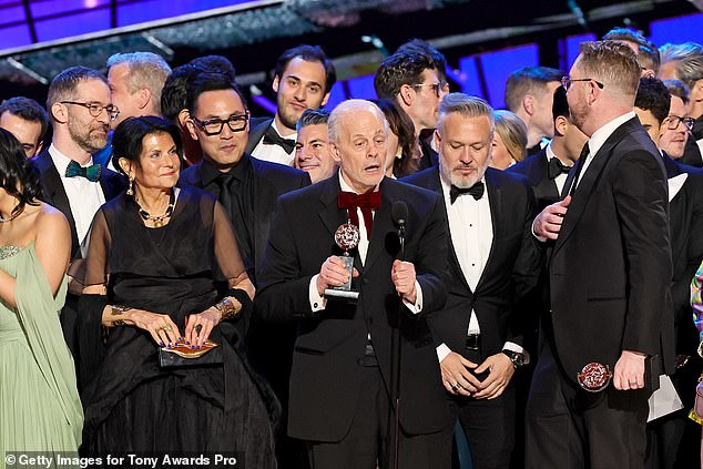 Maybe Happy Ending won the top honor for Best Musical, with producer Jeffrey Richards accepting the award