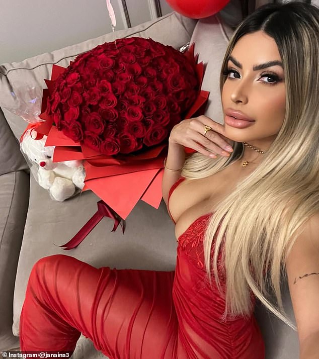 The Brazilian model previously revealed she spent almost £1million on plastic surgery in a bid to become the world's 'most perfect woman'