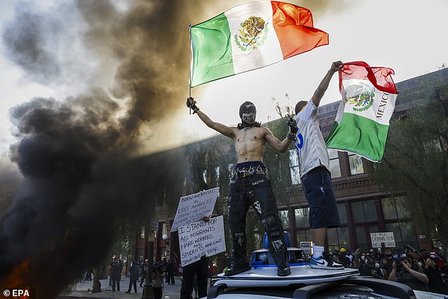 Los Angeles has been brought to its knees after rioters tore through the City of Angels, setting cars alight and setting deadly traps for authorities over President Donald Trump 's migration policies