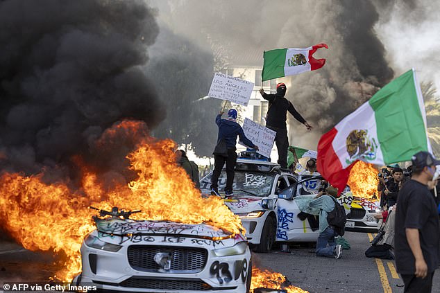 Waymo has now halted all services in and around the under-siege protest areas in an effort to protect the remainder of the fleet. Each self driving robotaxi is estimated to be worth about $150,000