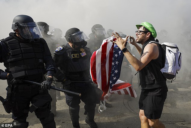 The city has faced days of protests defending migrants