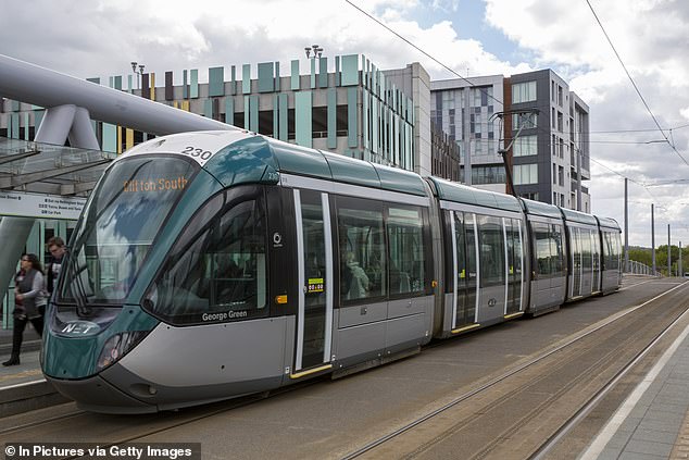 Its managing director Sarah Turner added the behaviour 'could result in death or serious injury' and NET was taking incidents on their trams seriously (Stock Photo)
