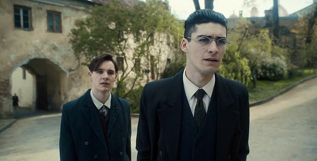 Daf Thomas and Ferdinand McKay as Rudi Wobbe and Karl-Heinz Schnibbe in Truth and Treason