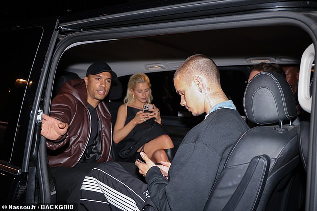 The pair were spotted in the same vehicle amid their fun night out