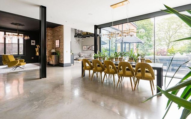'Every room has been shaped to enhance light, proportion and comfort, resulting in a home that is both distinctive and deeply functional,' estate agents said