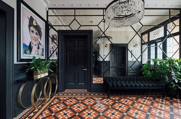 The interior of the 7,500 sq ft mansion has been 'meticulously restored and reimagined to the highest standards', estate agents said
