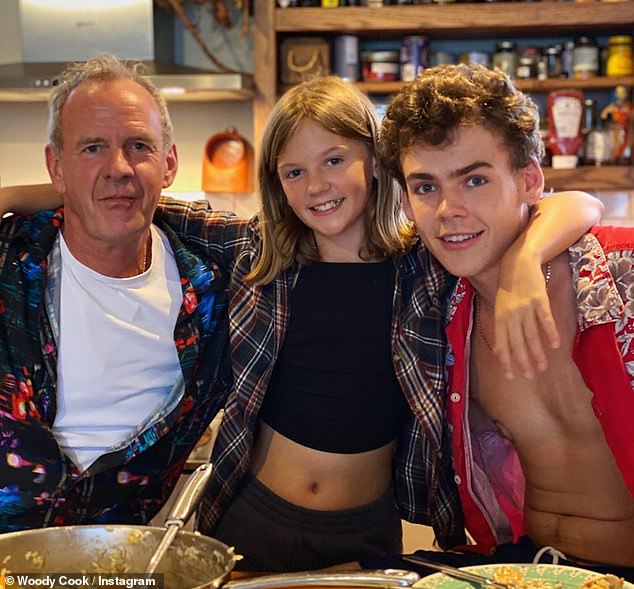 Zoe sold her £2M country home last year and moved between Brighton and Hove, close to ex-husband DJ Norman Cook (Pictured with their daughter Nelly and son Woody)