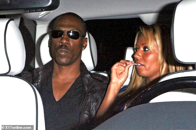 The singer said she's learned to to co-parent with the Shrek star 'bit by bit' and admitted their friendship has 'flourished even more' as their son has grown up (pictured with Eddie 2006)