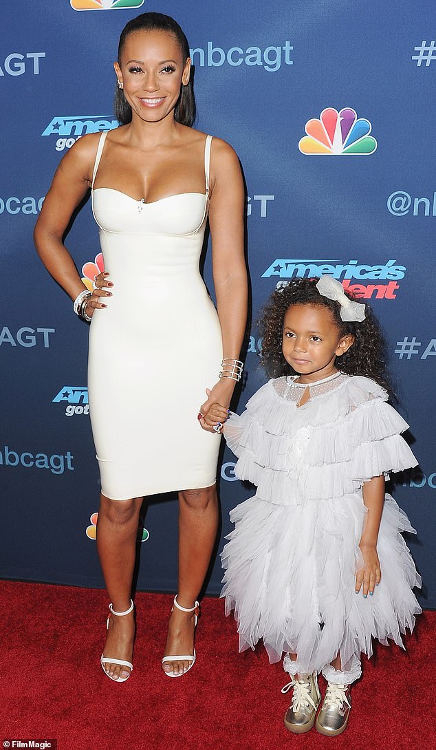 Mel and Eddie met at a party at his Beverly Hills mansion in 2006 and according to the hitmaker he had planned a 'massive dinner party' to meet her (pictured with Angel 2016)