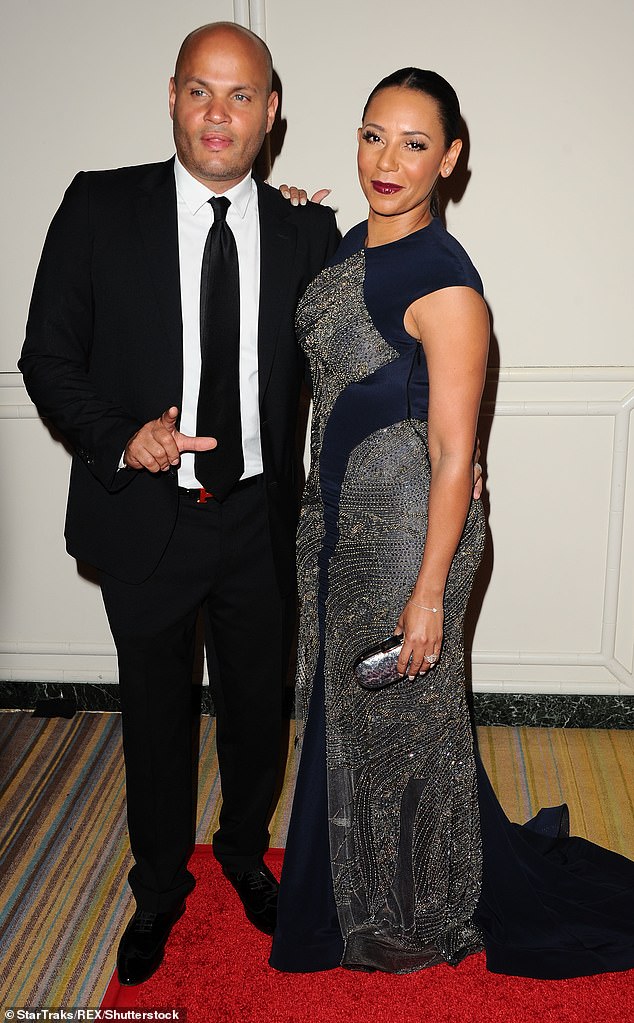 During his estrangement from his biological father, Angel was raised by mother's Mel second husband Stephen Belfonte, who was accused of being abusive and controlling during the relationship (pictured 2015)
