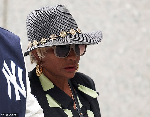 Janice Combs, mother of Sean "Diddy" Combs, arrives at U.S. federal court for Sean "Diddy" Combs' sex trafficking and racketeering conspiracy trial in Manhattan in New York City, U.S., June 9, 2025. REUTERS/Kylie Cooper