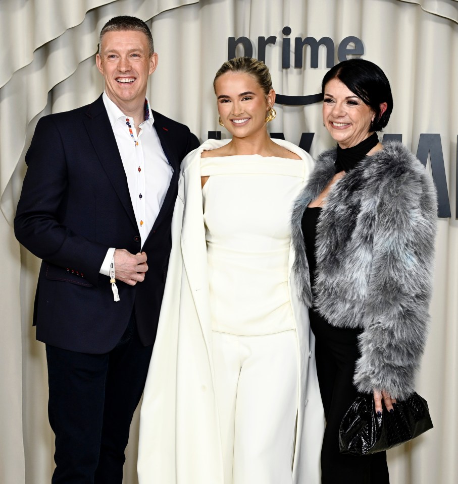 Stephen Hague, Molly-Mae Hague, and Debbie Gordon at a film screening.
