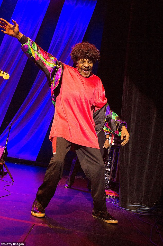 Sly is pictured performing in Red Bank, New Jersey back in August 2015