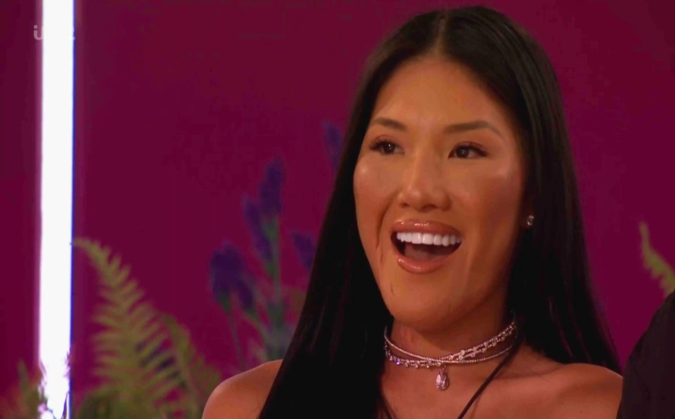 Maya Jama on Love Island.