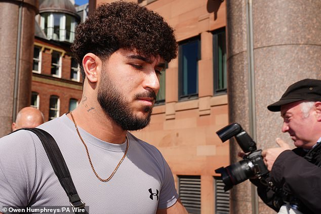 Ar a hearing at Newcastle Crown Court on May 25 Azarbonyad (above) simply laughed when asked whether he was still in touch with his date from the disastrous night of April 9