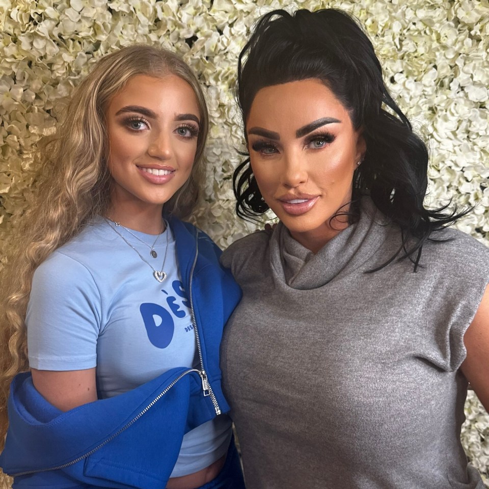 Katie Price and her daughter Princess.