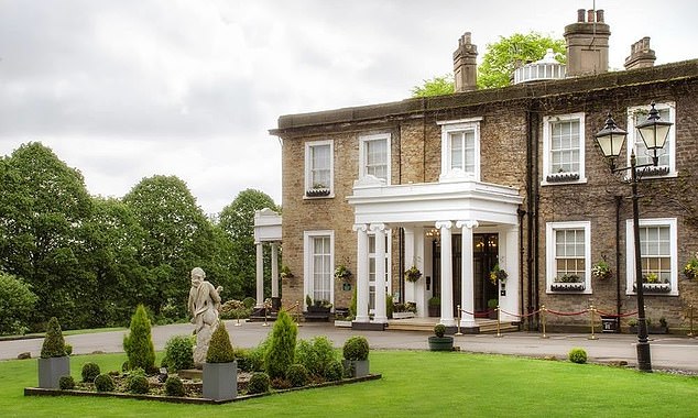 One guest at Ringwood Hall Hotel (pictured) - a popular 4-star wedding venue and spa in Brimington, near Chesterfield, Derbyshire - told the Daily Mail that ¿all mayhem broke out¿ after a row at breakfast