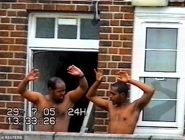 Muktar Said Ibrahim and Ramzi Mohammed surrendering to the police following a siege in West London