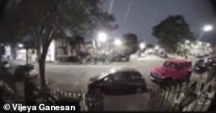 CCTV footage shows the car parked outside on their street