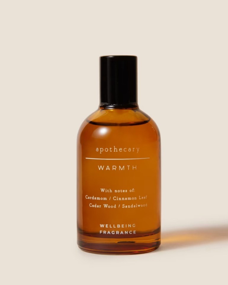 Apothecary Warmth wellbeing fragrance bottle.