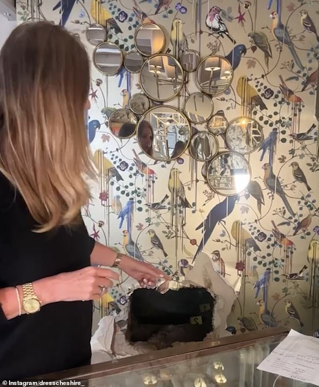 The luxury boutique owner also praised Cheshire Police for arriving 'within minutes'