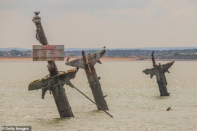 Her masts still loom above the water line and there are plans to remove them, lest they collapse on to the wreck and trigger an explosion
