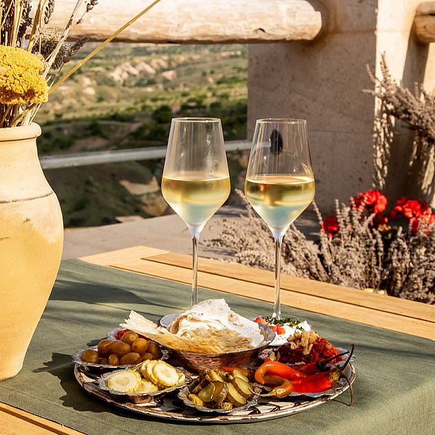 Dinner is served at Argos Hotel in Cappadocia. As well as flying the flag for Cappaocia’s wines, Argos is a champion of its cuisine