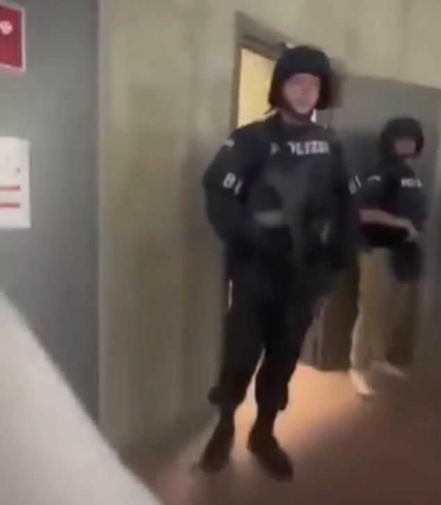 Special forces descended on the high school shortly before 10am local time after reports of gunshots