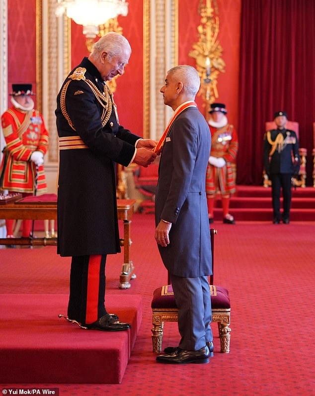 Following the announcement of the knighthood in the New Year Honours list, Sir Sadiq said: 'I am truly humbled to have received a knighthood in the King's New Year Honours'