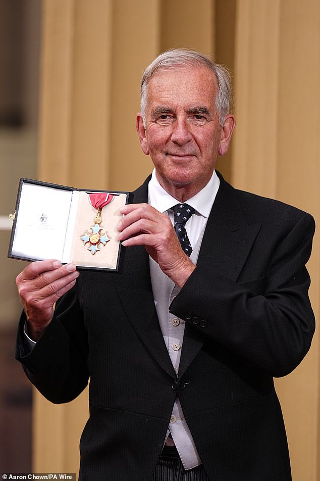 The novelist Robert Harris, 68, known for writing the blockbuster conclave, also received a CBE for services to literature at the ceremony