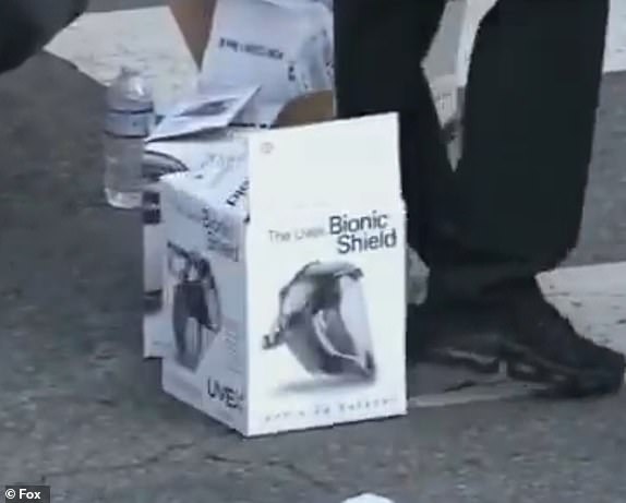 LA riots take ominous new turn as mystery donor drops off war time face shields for protesters
