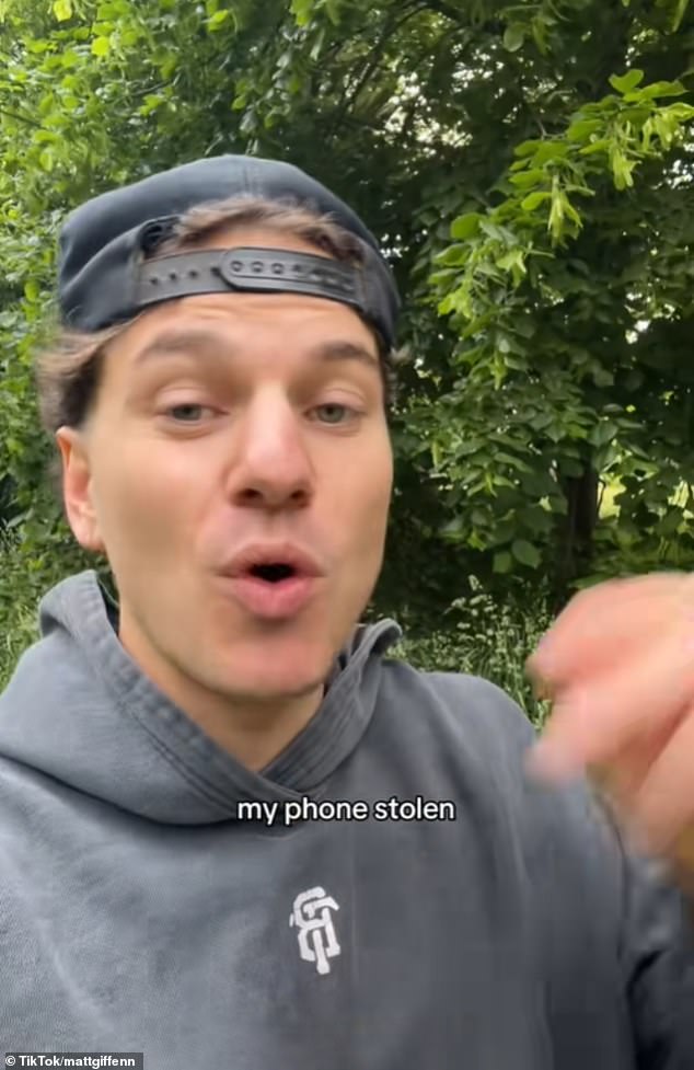 Matt says that he has 'constant anxiety' about having his phone stolen, especially as he's an influencer