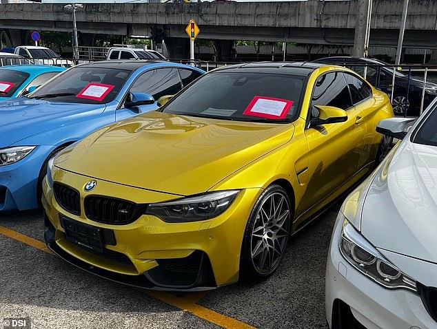 Among the cars targeted were Porsche 718 Boxsters, a Mercedes-Benz G-Wagon, Lamborghini Huracan Spyder and a Range Rover SV Autobiography