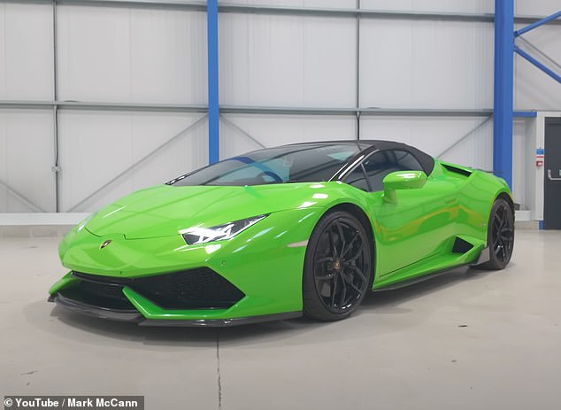 The car, once worth £220,000, had a value of just £80,000 when it was returned to Mr McCann