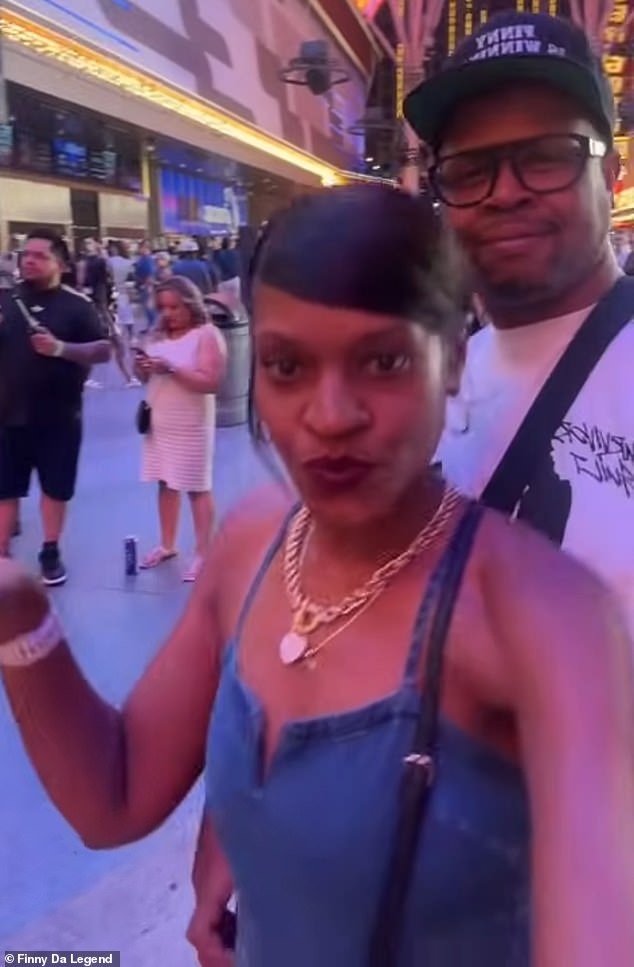 Finny earlier that evening spent more than two hours livestreaming himself and Bubbly wandering around Las Vegas