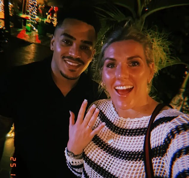 Bright's (right) engagement split from Levi Crew (left) may have been one factor behind her decision to declare herself unavailable for the Lionesses this summer