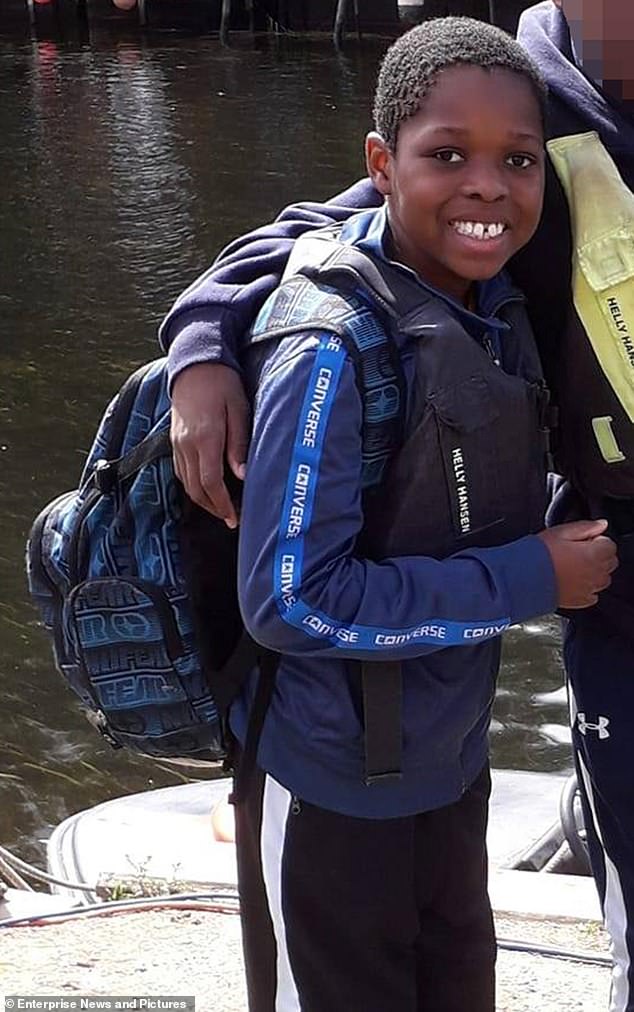 Amateur musician and 'mystic' Marcus Monzo, 37, allegedly killed Daniel Anjorin, 14, (pictured) who was walking to school in Hainault, east London on April 30 last year