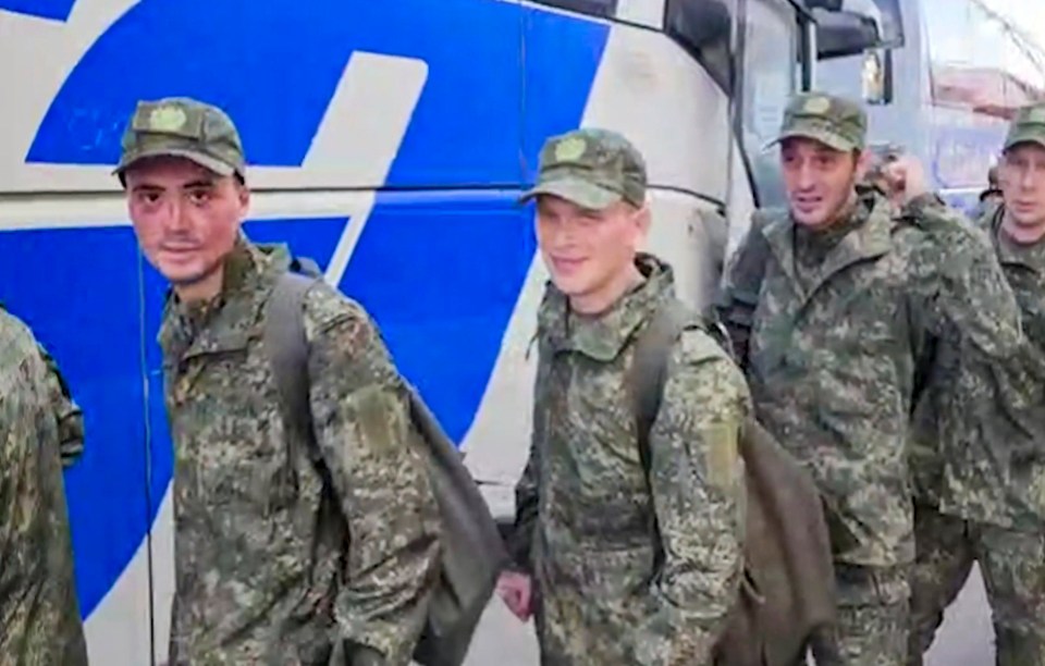 Russian servicemen released in a prisoner swap with Ukraine.