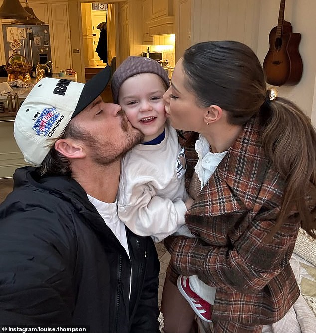 The Made in Chelsea alum also revealed his fears over one day becoming a stay-at-home-father for their son Leo, three (pictured) as work dries up